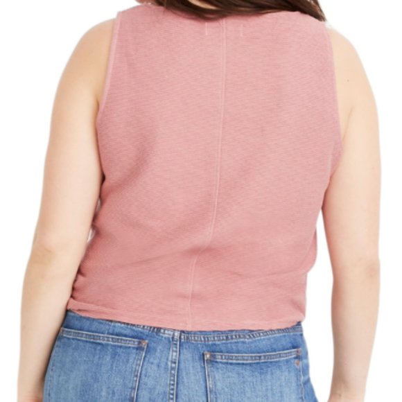 Madewell Texture & Thread Button-Front Tank Top - Picture 3 of 6